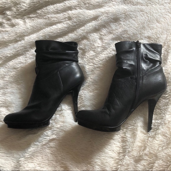 INC leather Heeled Booties - Picture 2 of 5